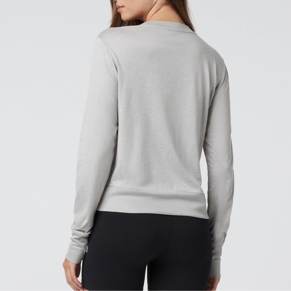 Vuori Daydream Long Sleeve Pullover Crewneck Sweater in Gray SZ S - Picture 2 of 9